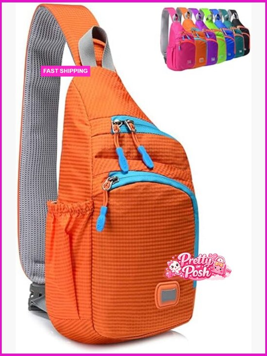 Waterproof Unisex Sling Backpack Chest Crossbody Daypack Lightweight Nylon main image 6